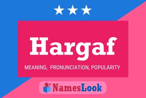 Hargaf Name Poster