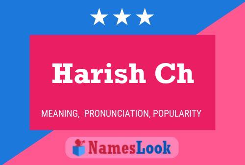 Harish Ch Name Poster