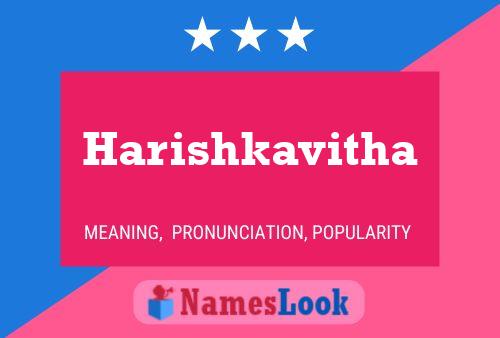 Harishkavitha Name Poster