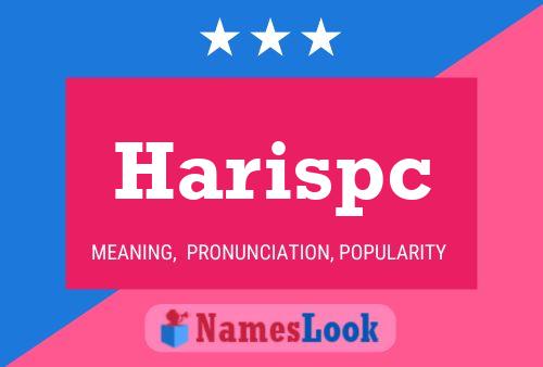 Harispc Name Poster