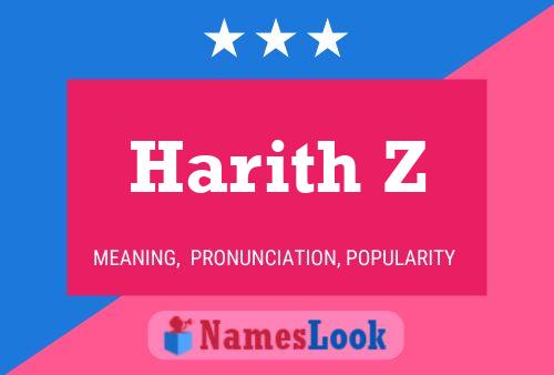 Harith Z Name Poster