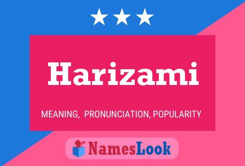 Harizami Name Poster