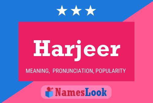 Harjeer Name Poster