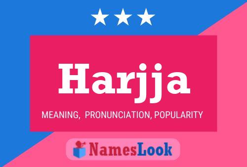 Harjja Name Poster