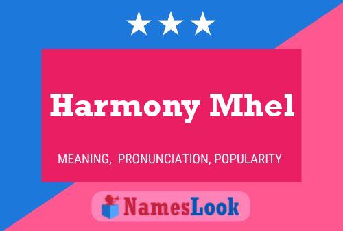 Harmony Mhel Name Poster