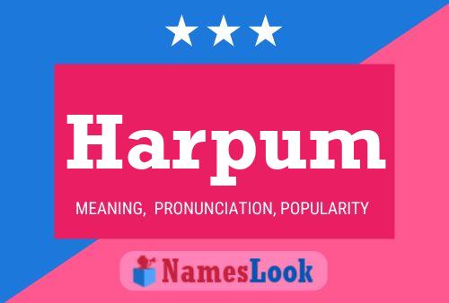 Harpum Name Poster