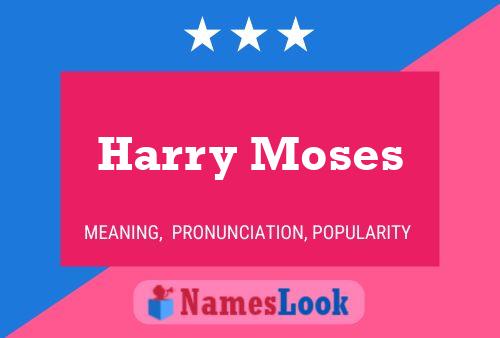 Harry Moses Name Poster