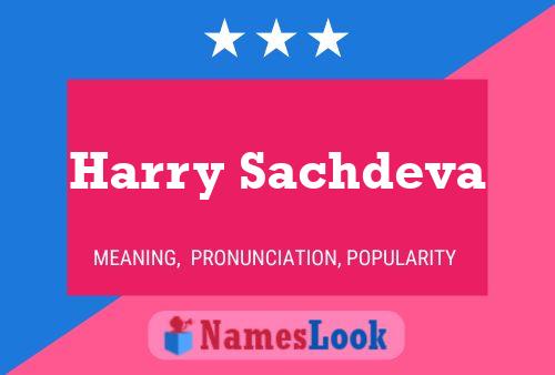 Harry Sachdeva Name Poster