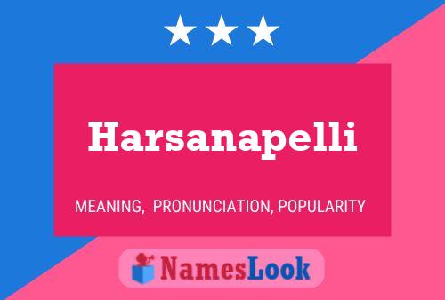 Harsanapelli Name Poster