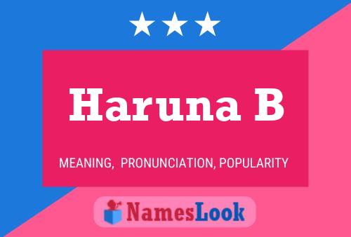 Haruna B Name Poster