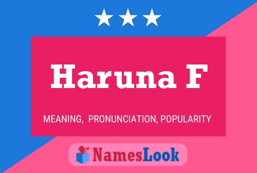 Haruna F Name Poster