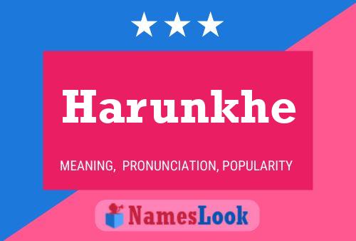 Harunkhe Name Poster