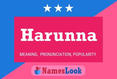 Harunna Name Poster