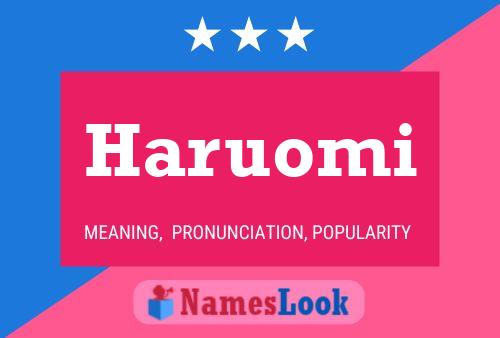 Haruomi Name Poster