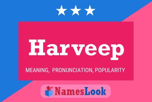 Harveep Name Poster