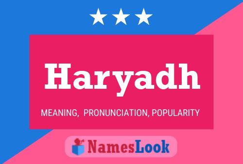 Haryadh Name Poster