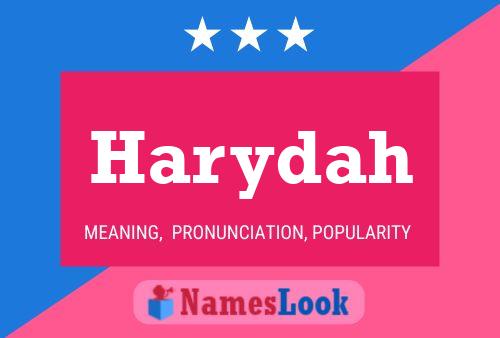 Harydah Name Poster