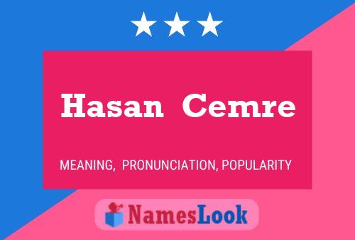 Hasan  Cemre Name Poster