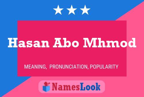 Hasan Abo Mhmod Name Poster