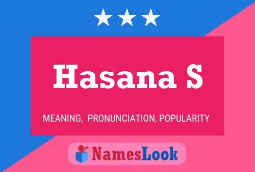 Hasana S Name Poster