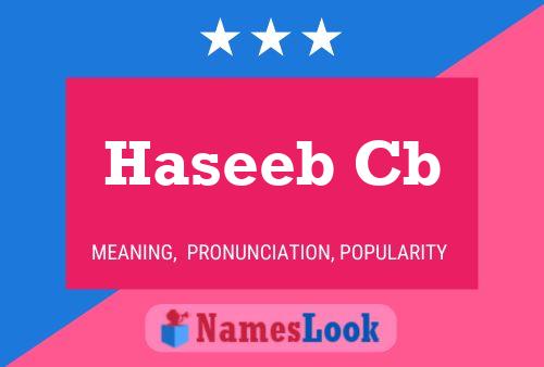 Haseeb Cb Name Poster