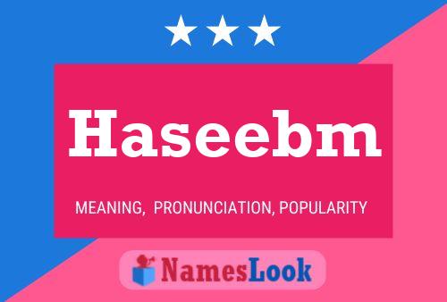 Haseebm Name Poster