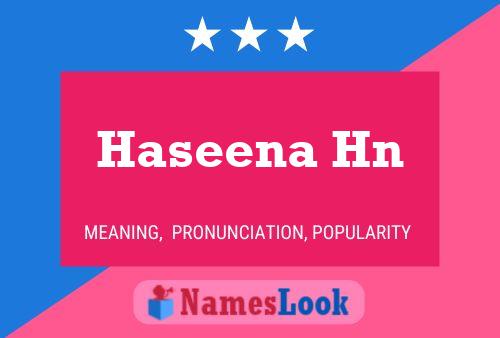 Haseena Hn Name Poster