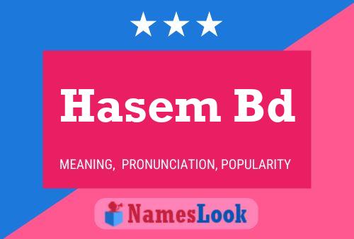 Hasem Bd Name Poster