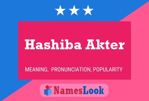 Hashiba Akter Name Poster