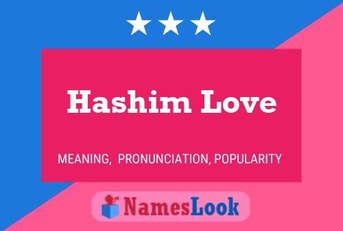 Hashim Love Name Poster