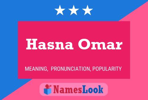 Hasna Omar Name Poster