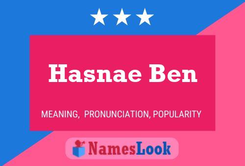 Hasnae Ben Name Poster