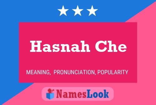 Hasnah Che Name Poster