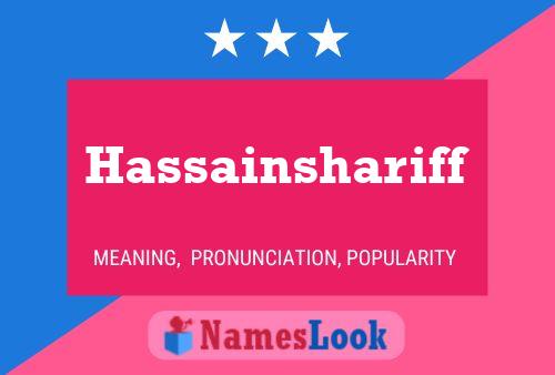 Hassainshariff Name Poster