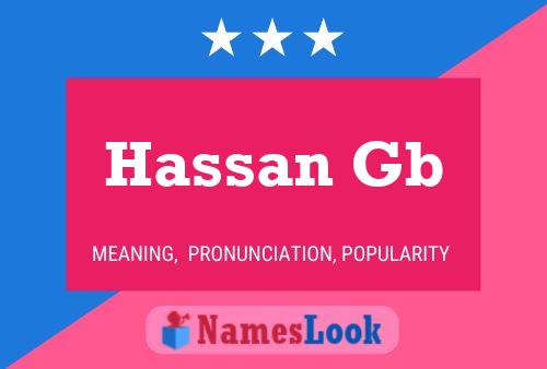 Hassan Gb Name Poster