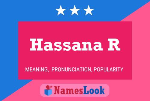 Hassana R Name Poster