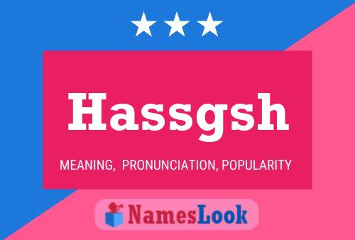 Hassgsh Name Poster