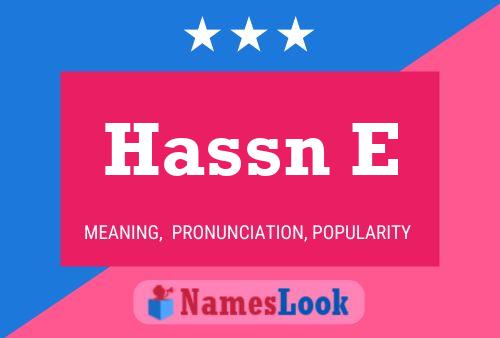 Hassn E Name Poster