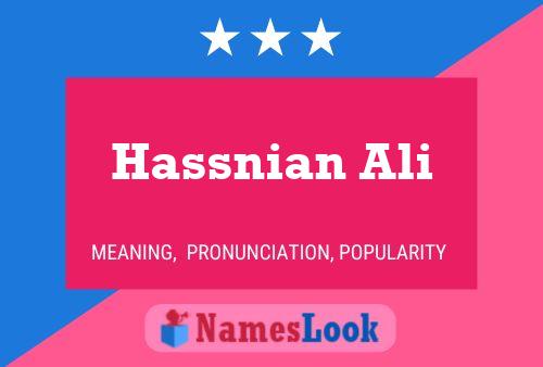 Hassnian Ali Name Poster