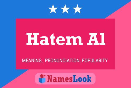 Hatem Al Name Poster