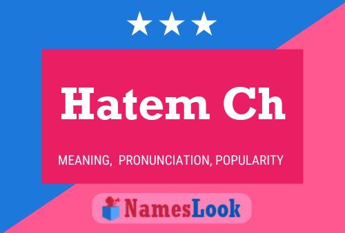 Hatem Ch Name Poster