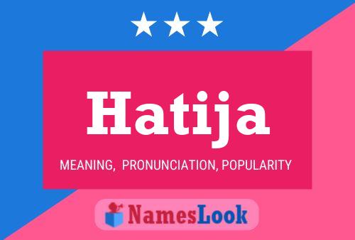 Hatija Name Poster