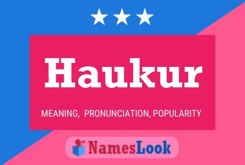 Haukur Name Poster