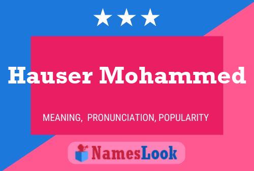 Hauser Mohammed Name Poster