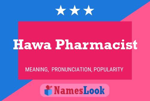 Hawa Pharmacist Name Poster