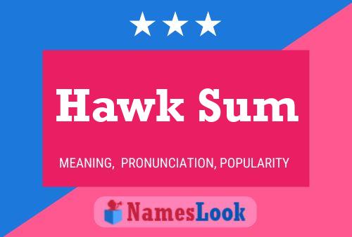 Hawk Sum Name Poster