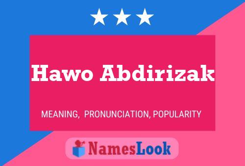 Hawo Abdirizak Name Poster