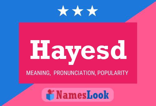 Hayesd Name Poster