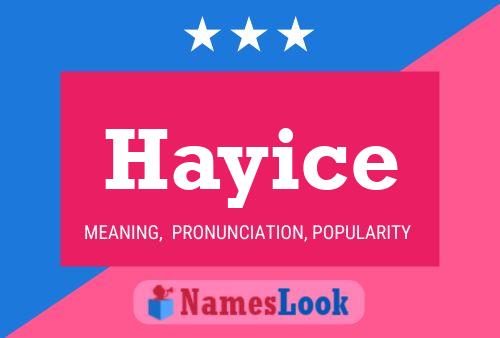 Hayice Name Poster