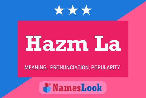 Hazm La Name Poster